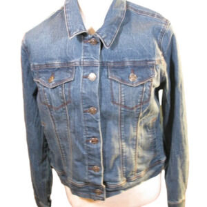 Nine West Blue Jean Jacket Size Medium